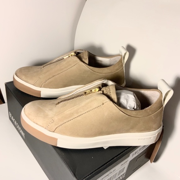 BLACKSTONE RL62 Tan Leather Zip Front Sneaker sz37 - Picture 15 of 15